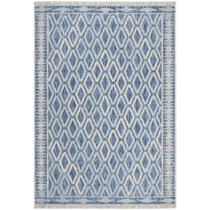 Safavieh Courtyard 4' x 5'7&quot Rug in Navy and Gray