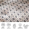 Safavieh Courtyard 9' x 12' Rug in Black and Natural