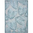 Safavieh Courtyard 8' x 11' Rug in Gray and Aqua