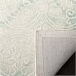 Safavieh Dip Dye 5' x 8' Hand Tufted Wool Rug in Green and Ivory