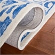 Safavieh Dip Dye 4' x 6' Hand Tufted Wool Rug in Blue and Ivory