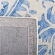 Safavieh Dip Dye 4' x 6' Hand Tufted Wool Rug in Blue and Ivory