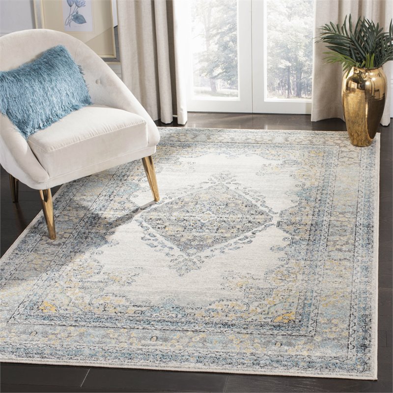 Safavieh Evoke 9' x 12' Rug in Gray and Blue