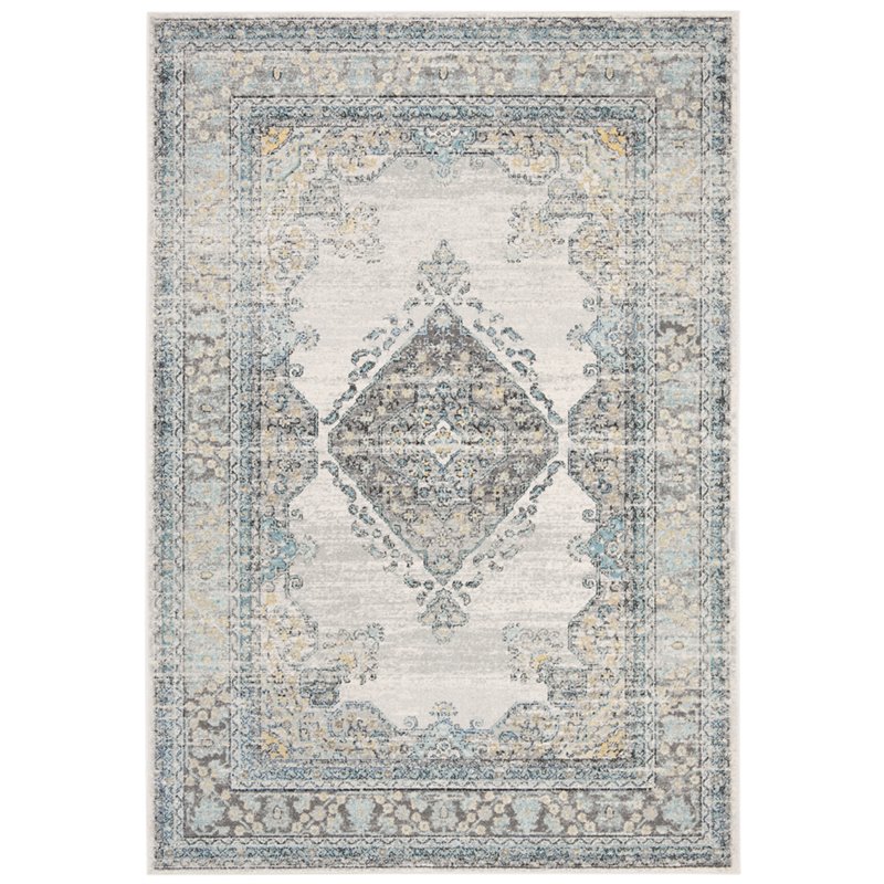 Safavieh Evoke 9' x 12' Rug in Gray and Blue