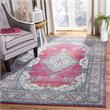 Safavieh Evoke 4' x 6' Rug in Navy and Fuchsia