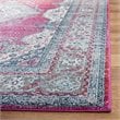 Safavieh Evoke 4' x 6' Rug in Navy and Fuchsia