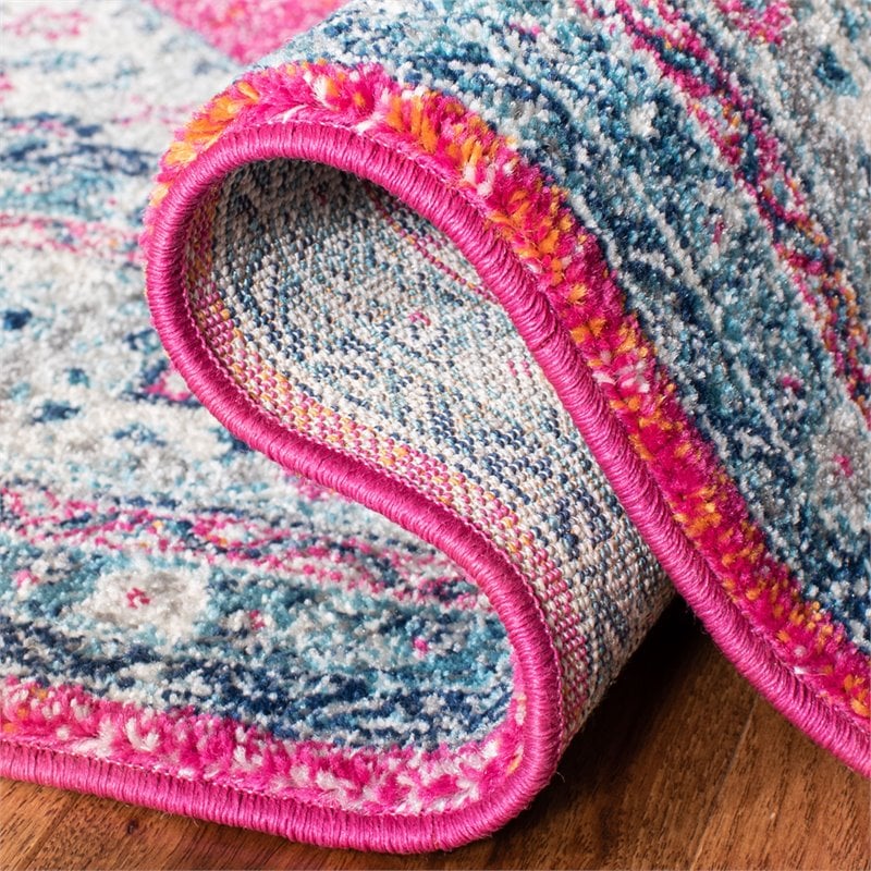 Safavieh Evoke 8' x 10' Rug in Navy and Fuchsia