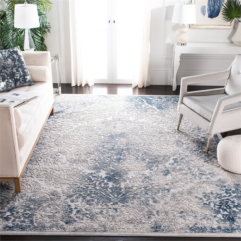 Safavieh Invista 9' x 12' Rug in Gray and Blue