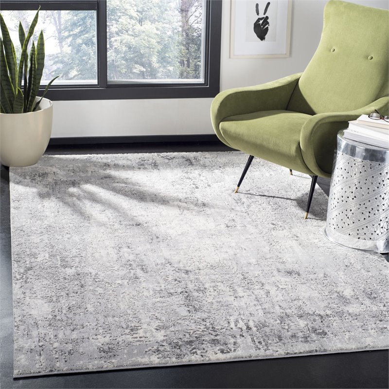 Safavieh Invista 8' x 10' Rug in Gray and Ivory