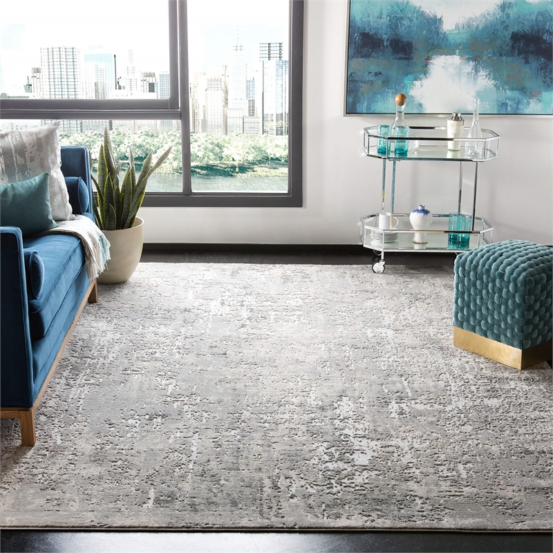 Safavieh Invista 9' x 12' Rug in Gray and Ivory