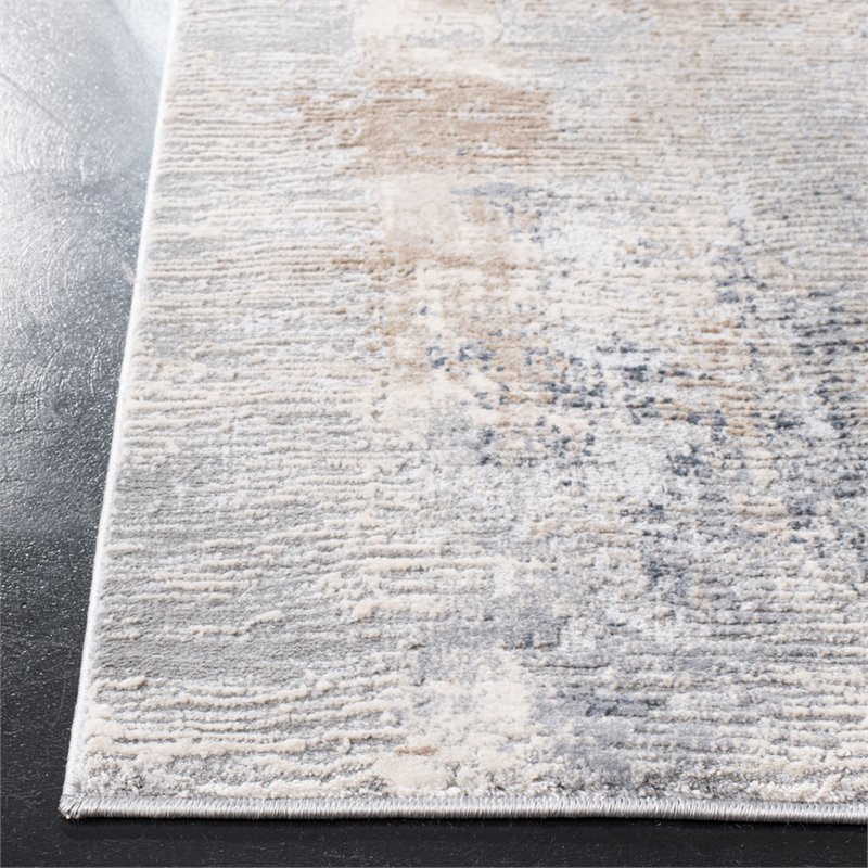 Safavieh Invista 2' x 8' Runner Rug in Cream and Gray
