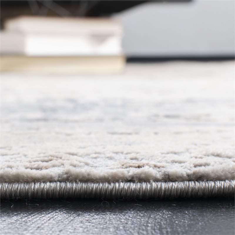 Safavieh Invista 2' x 8' Runner Rug in Cream and Gray