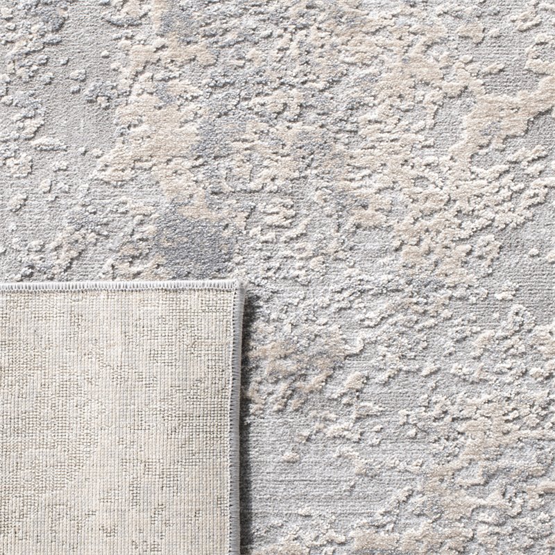 Safavieh Invista 2' x 8' Runner Rug in Gray and Cream