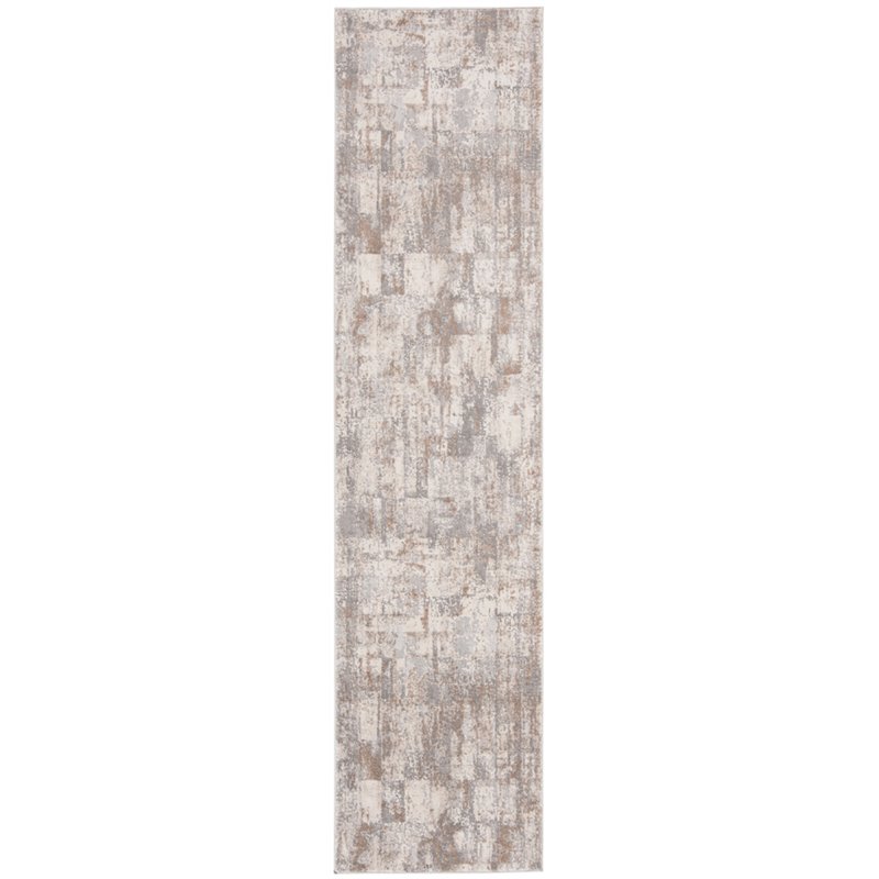 Safavieh Invista 2' x 8' Runner Rug in Cream and Beige
