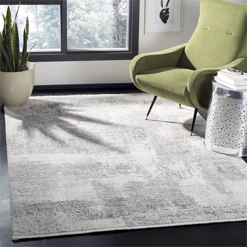 Safavieh Invista 4' x 6' Rug in Gray and Ivory