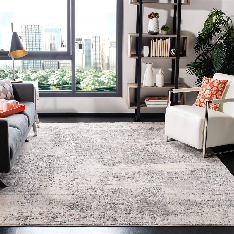 Safavieh Invista 8' x 10' Rug in Gray and Ivory