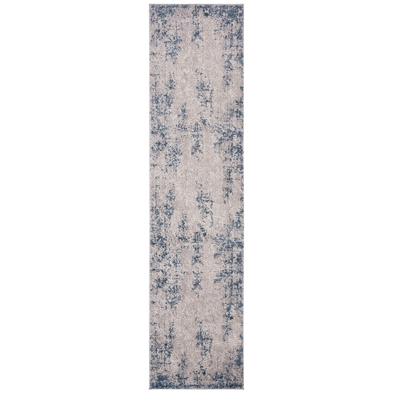 Safavieh Invista 2' x 8' Runner Rug in Gray and Ivory