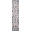 Safavieh Invista 2' x 8' Runner Rug in Gray and Ivory