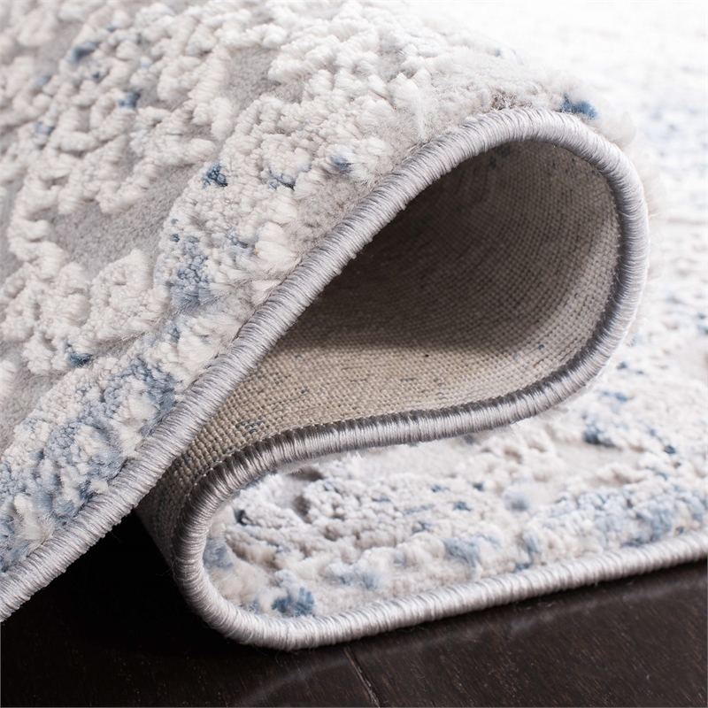 Safavieh Invista 2' x 8' Runner Rug in Gray and Ivory