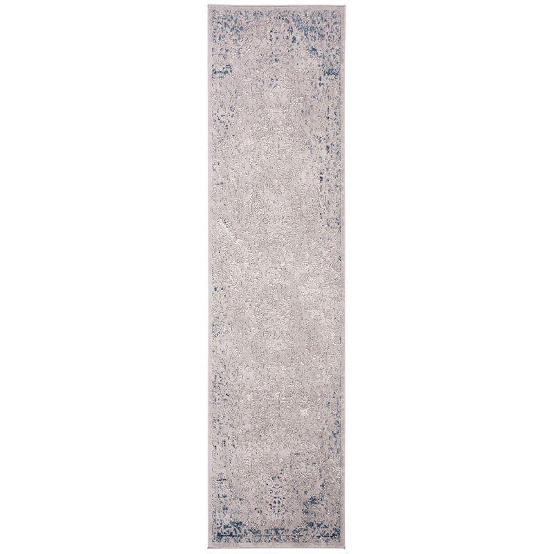 Safavieh Invista 2' x 8' Runner Rug in Gray and Ivory