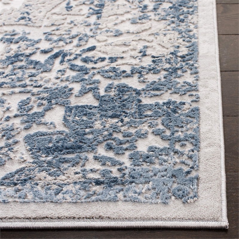 Safavieh Invista 2' x 8' Runner Rug in Gray and Ivory