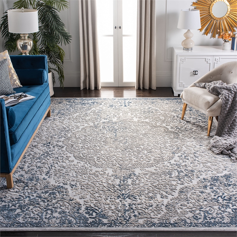 Safavieh Invista 8' x 10' Rug in Gray and Ivory