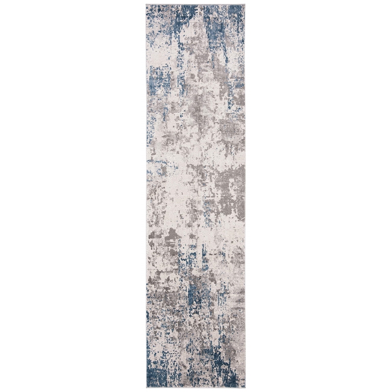 Safavieh Invista 2' x 8' Runner Rug in Gray and Blue