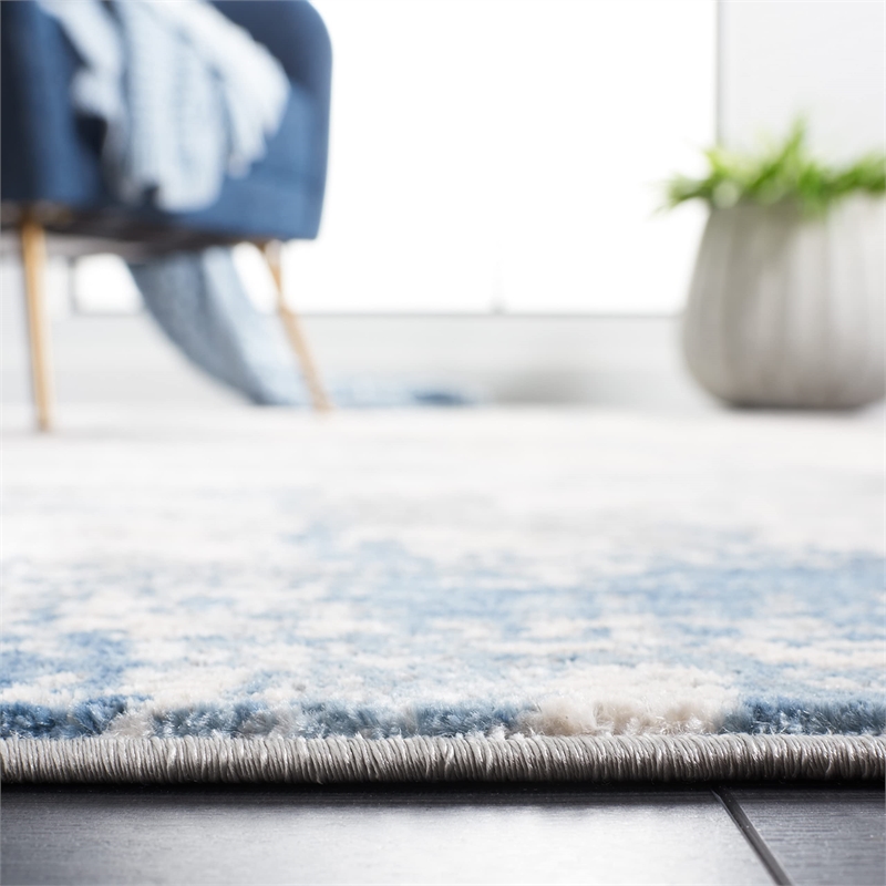 Safavieh Invista 2' x 8' Runner Rug in Gray and Blue