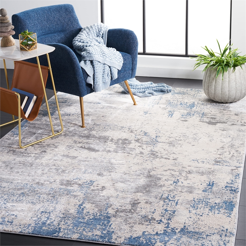 Safavieh Invista 4' x 6' Rug in Gray and Blue