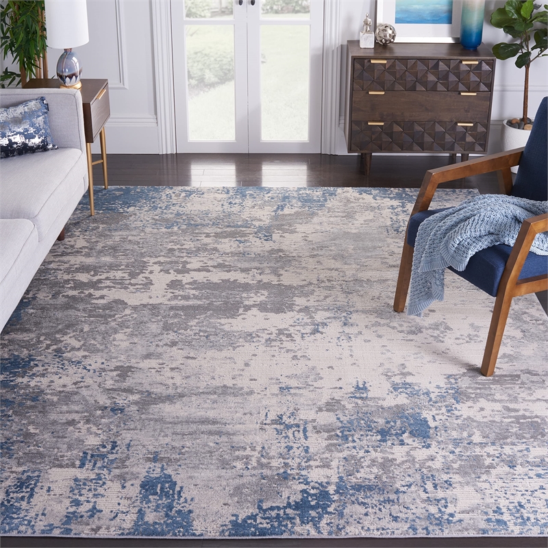 Safavieh Invista 9' x 12' Rug in Gray and Blue