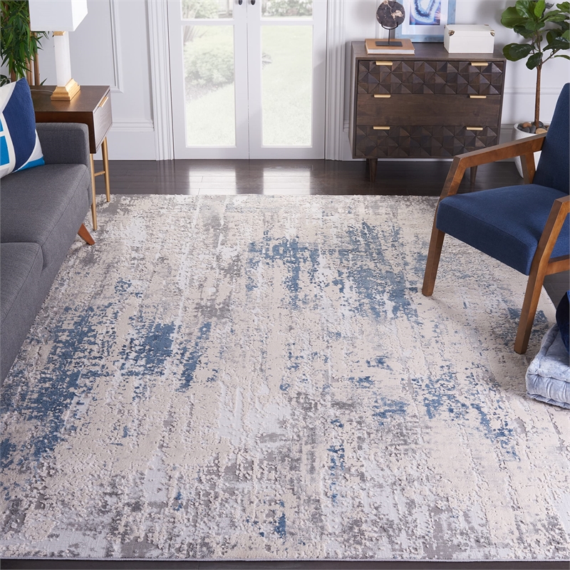 Safavieh Invista 9' x 12' Rug in Gray and Blue