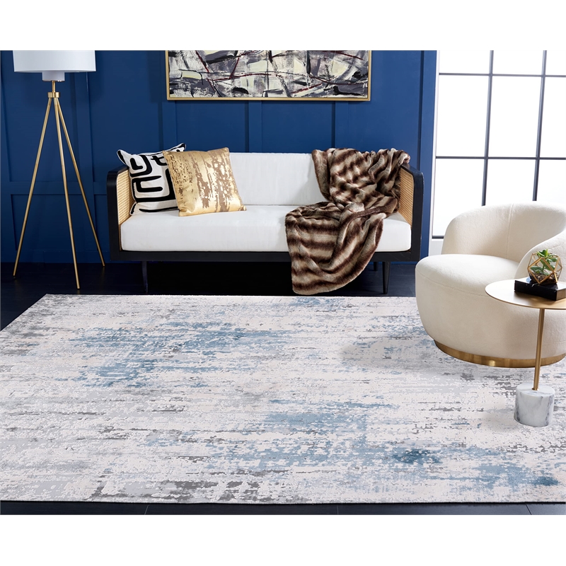 Safavieh Invista 9' x 12' Rug in Gray and Blue