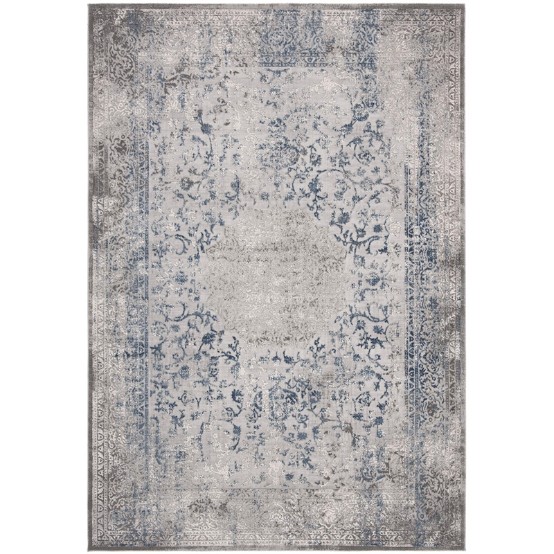 Safavieh Invista 4' x 6' Rug in Gray and Blue