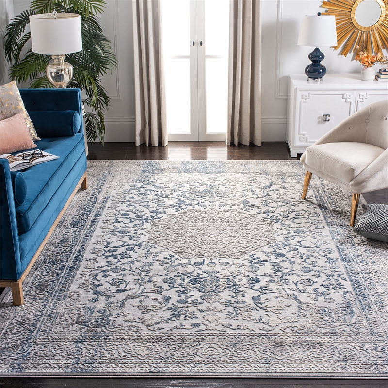 Safavieh Invista 9' x 12' Rug in Gray and Blue
