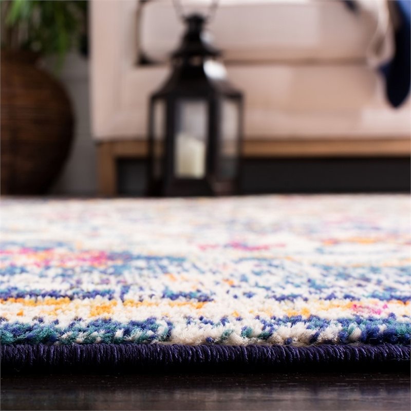Safavieh Madison 2' x 8' Runner Rug in Ivory and Orange