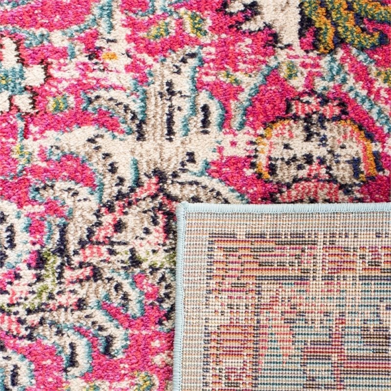 Safavieh Madison 2' x 8' Runner Rug in Fuchsia and Teal
