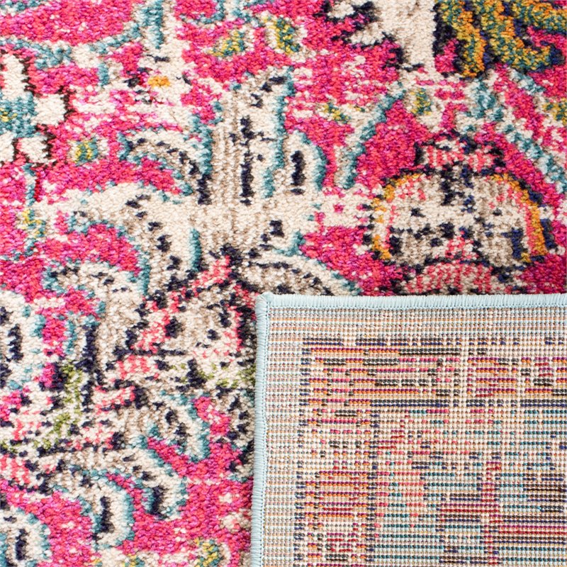 Safavieh Madison 8' x 10' Rug in Fuchsia and Teal