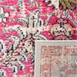 Safavieh Madison 9' x 12' Rug in Fuchsia and Teal