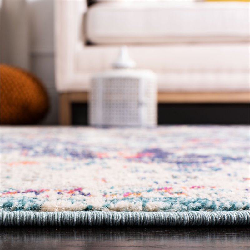 Safavieh Madison 3' x 5' Rug in Black and Teal
