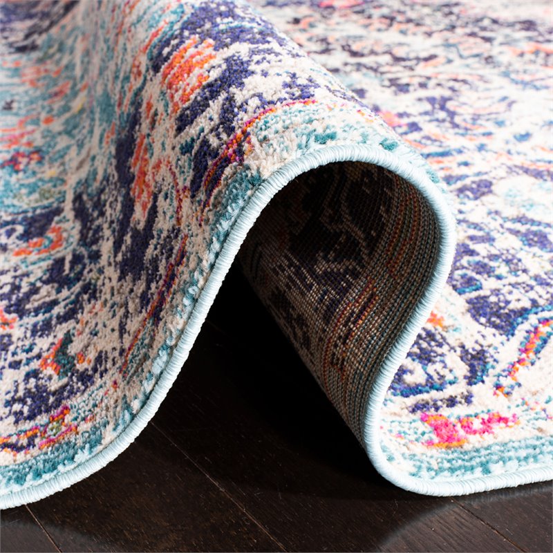 Safavieh Madison 8' x 10' Rug in Black and Teal