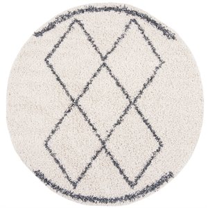 safavieh pro lux shag rug in cream and blue h