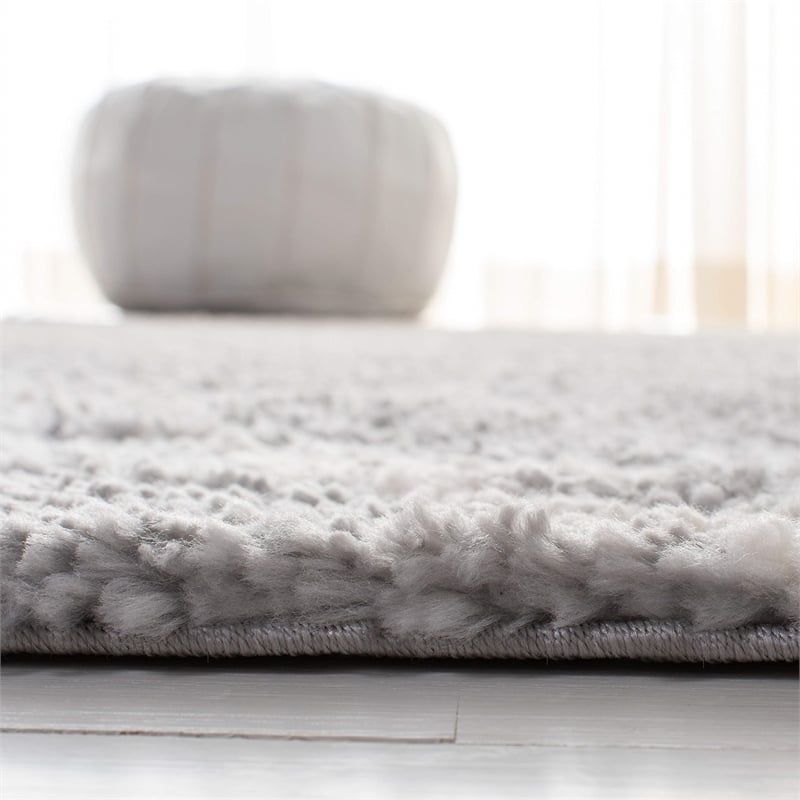 Safavieh Parma 8' x 10' Shag Rug in Gray and Cream