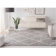 Safavieh Parma 9' x 12' Shag Rug in Gray and Cream