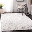 Safavieh Parma 4' x 6' Shag Rug in Cream and Gray