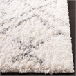 Safavieh Parma 4' x 6' Shag Rug in Cream and Gray