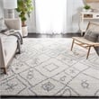 Safavieh Parma 9' x 12' Shag Rug in Cream and Gray