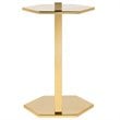Safavieh Aurea Hexagonal Accent End Table in Gold