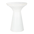 Safavieh Mila Pedestal Marble and Iron End Table in White