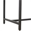Safavieh Chase Faux Leather Bench in Gray and Black