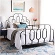 Safavieh Paloma Queen Metal Bed in Black